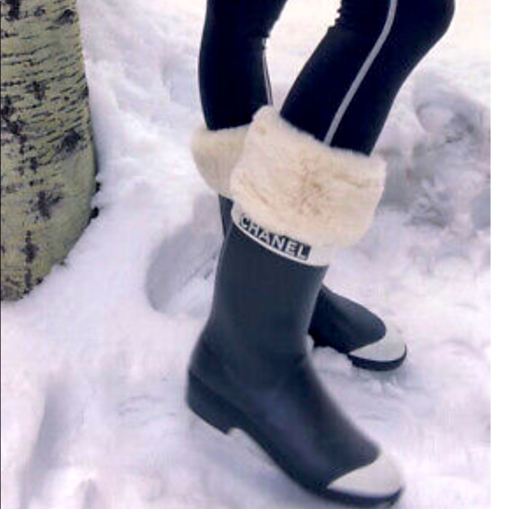 ❤️Chanel Letters EU 40 Rain Snow Boots❤️